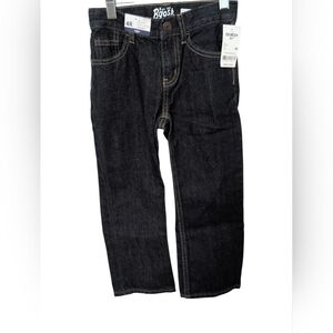OshKosh B'gosh Boys Dark Blue Straight Leg Jeans Size 4R NWT
